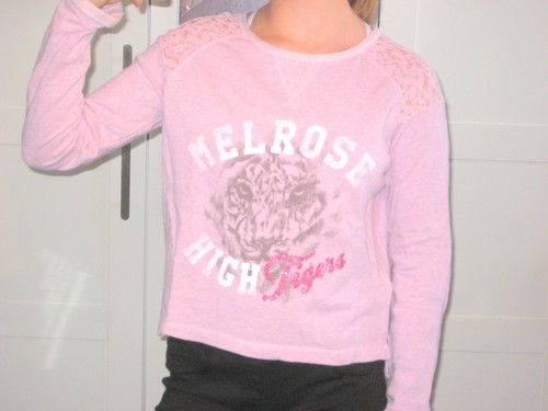 Sweat shirt kurz glitzer - h&m,